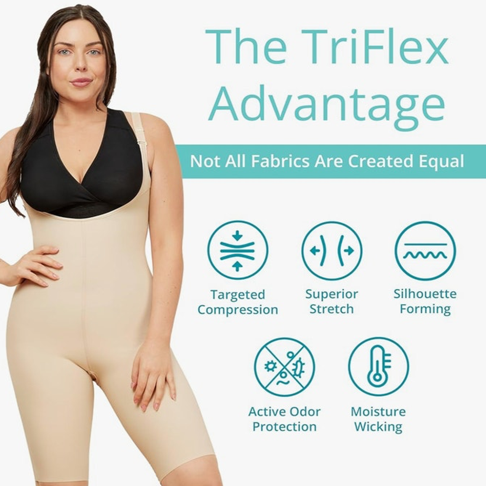 Euc Marena Recovery High Back No Zipper Girdle Open Crotch #Sfhs2-M-B Cream Xl — image 2 of 8
